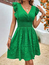 ModeParisienne® zomerjurk met ruches in tailleband