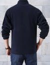 Philip - Giacca casual in pile con collo alto, tasche e cerniera continua