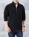 Philip - Giacca casual in pile con collo alto, tasche e cerniera continua
