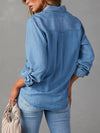ModeParisienne® Yollie | Camicia di jeans classica con maniche lunghe