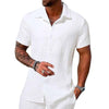 Heren Klassiek Gelaagd Revers Shirt - Vilmar | Heren Klassiek Gelaagd Revers Shirt - S - Zarandi Amsterdam
