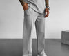 Edmariko | Heren Elastische Taille Rechte Casual Broeken