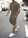 Casual Heren Outfit - Renos | Casual Heren Outfit - Groen - S - Zarandi Amsterdam