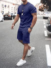Casual Heren Outfit - Renos | Casual Heren Outfit - Marine - S - Zarandi Amsterdam