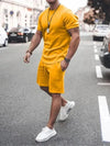 Casual Heren Outfit - Renos | Casual Heren Outfit - Geel - S - Zarandi Amsterdam