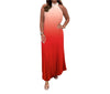 Gradient Plissé Mouwloze Top - ModeParisienne® Linora | Gradient Plissé Mouwloze Top - Oranje - S - Zarandi Amsterdam