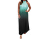 Gradient Plissé Mouwloze Top - ModeParisienne® Linora | Gradient Plissé Mouwloze Top - Groen - S - Zarandi Amsterdam
