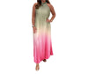 Gradient Plissé Mouwloze Top - ModeParisienne® Linora | Gradient Plissé Mouwloze Top - Roze - S - Zarandi Amsterdam