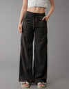 Linnen - Mix Wijde Cargo Broek - ModeParisienne® Maurelin | Linnen - Mix Wijde Cargo Broek - Zwart - S - Zarandi Amsterdam