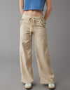 Linnen - Mix Wijde Cargo Broek - ModeParisienne® Maurelin | Linnen - Mix Wijde Cargo Broek - Beige - S - Zarandi Amsterdam