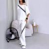 Gestreepte Korte Mouwen Top & Broek Set - ModeParisienne® Marieka | Gestreepte Korte Mouwen Top & Broek Set - S - Zarandi Amsterdam
