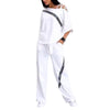Gestreepte Korte Mouwen Top & Broek Set - ModeParisienne® Marieka | Gestreepte Korte Mouwen Top & Broek Set - S - Zarandi Amsterdam