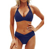 Flatterende Twee - Delige Bikini Set - ModeParisienne® Joyce | Flatterende Twee - Delige Bikini Set - Marineblauw - S - Zarandi Amsterdam