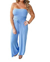 Elegante Off - Shoulder Zomer Jumpsuit voor Dames - ModeParisienne® Natasha – Elegante Off - Shoulder Zomer Jumpsuit voor Dames - Lichtblauw - S - Zarandi Amsterdam