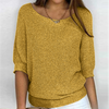 Glanzend Gebreid Top voor Dames - Elegantie en Comfort