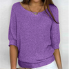 Glanzend Gebreid Top voor Dames - Elegantie en Comfort