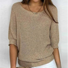 Glanzend Gebreid Top voor Dames - Elegantie en Comfort