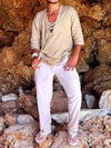 Delino | Voyager V-hals Heren Shirt