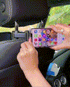 Revolutionaire draaibare hoofdsteun telefoonhouder