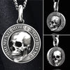 Dashing Skull Necklace™ | Titanium stalen schedel ketting