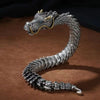 Silver Dragon Bracelet™ | Glanzendeen elegante bedelarmband